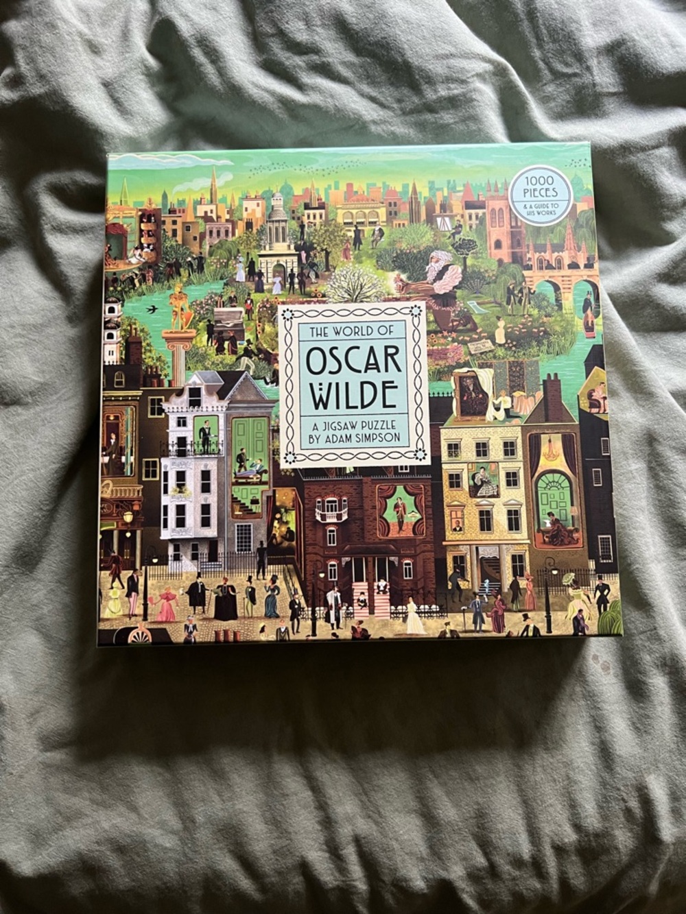The World of Oscar Wilde 1000-Piece Jigsaw Puzzle by Adam Simpson - Multicolor